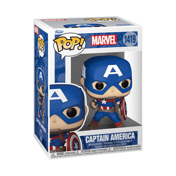Pop! Captain America (Marvel New Classics) #1419 - vue officielle Funko