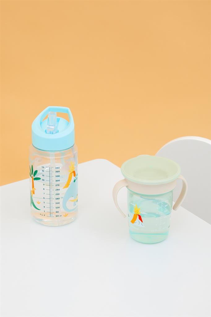 Botella de agua de dinosaurio