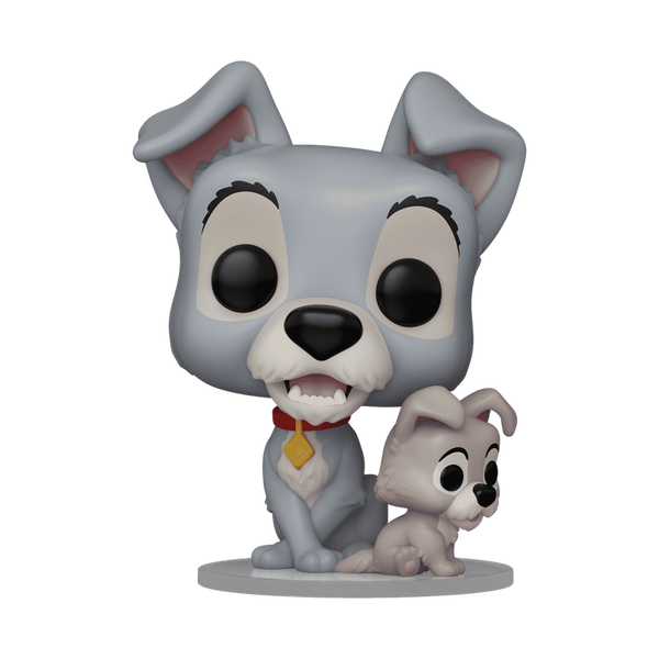 pop tramp with puppy 1554