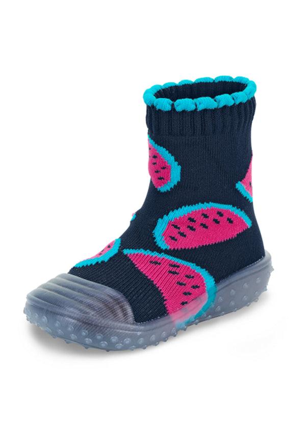 Chaussettes aventure Pastèques marine