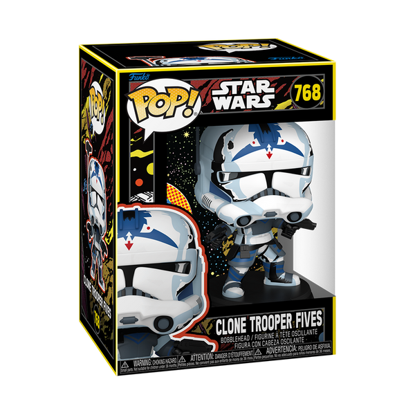 Funko Pop! Clone Trooper Fives (Retro) – The Clone Wars
