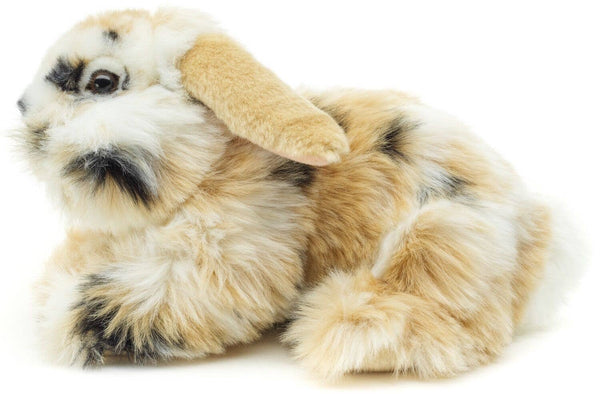 Lapin tête de lion, couché (s/b/w) - 23 cm - douillet/en peluche Uni Toys