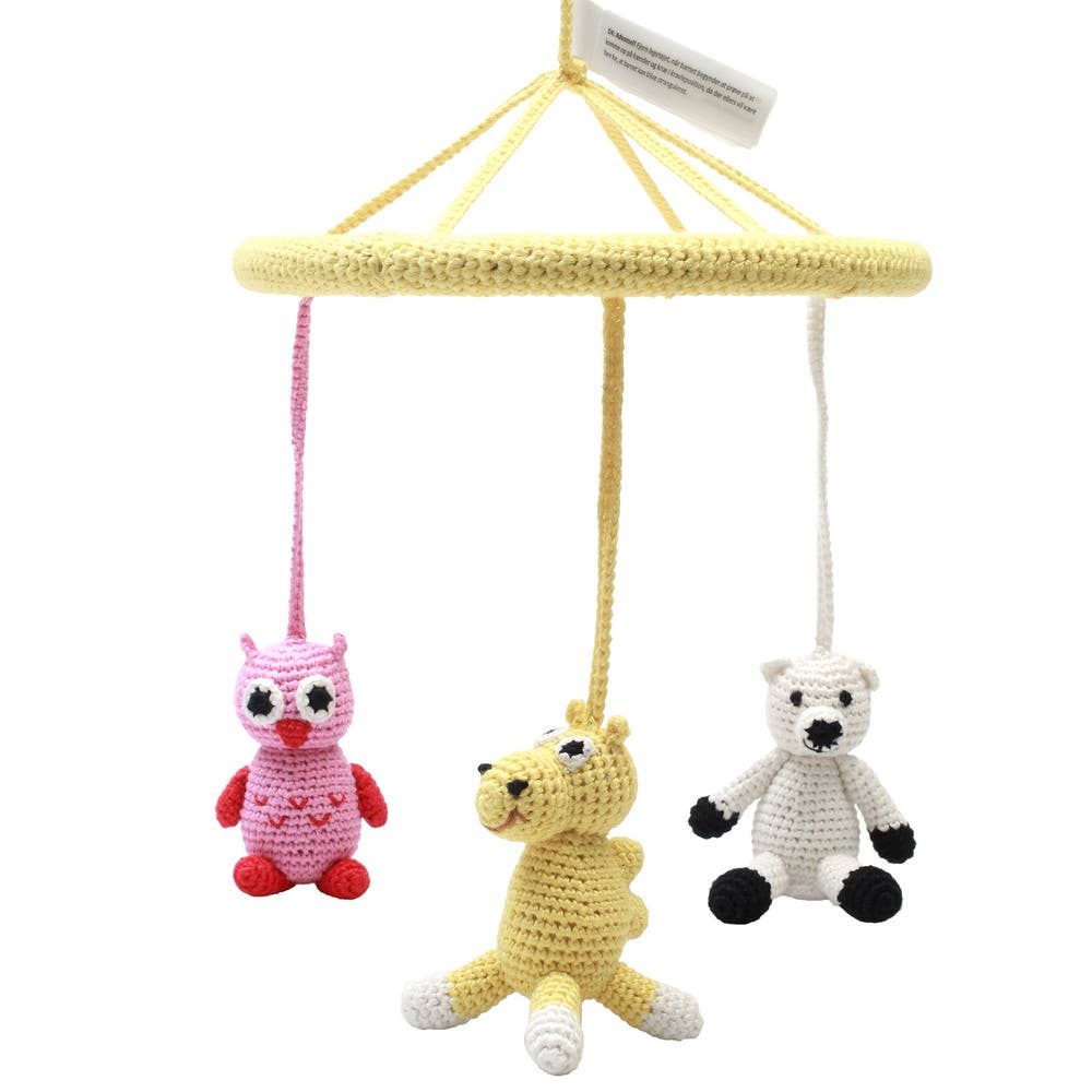 Mobile avec chameau, ours polaire et hibou