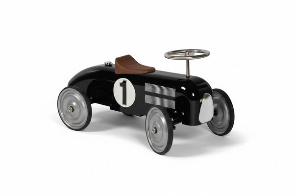 Trotteur: NOIR avec NUMERO 1 73,5x35x40cm, en métal et plastique, 1+