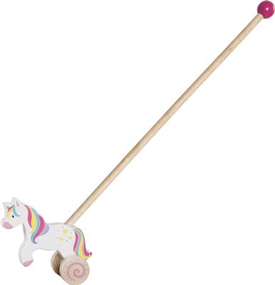 Animal à pousser: LICORNE H17cm, bois, 1+