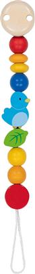 Goki Baby Accroche Tétine: OISEAU L21cm, bois, en boîte fenêtre