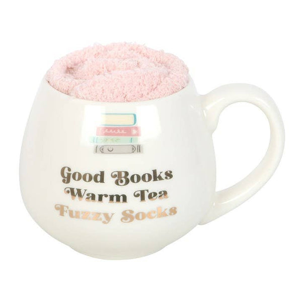 Ensemble de Tasse et Chaussettes "Good Books"