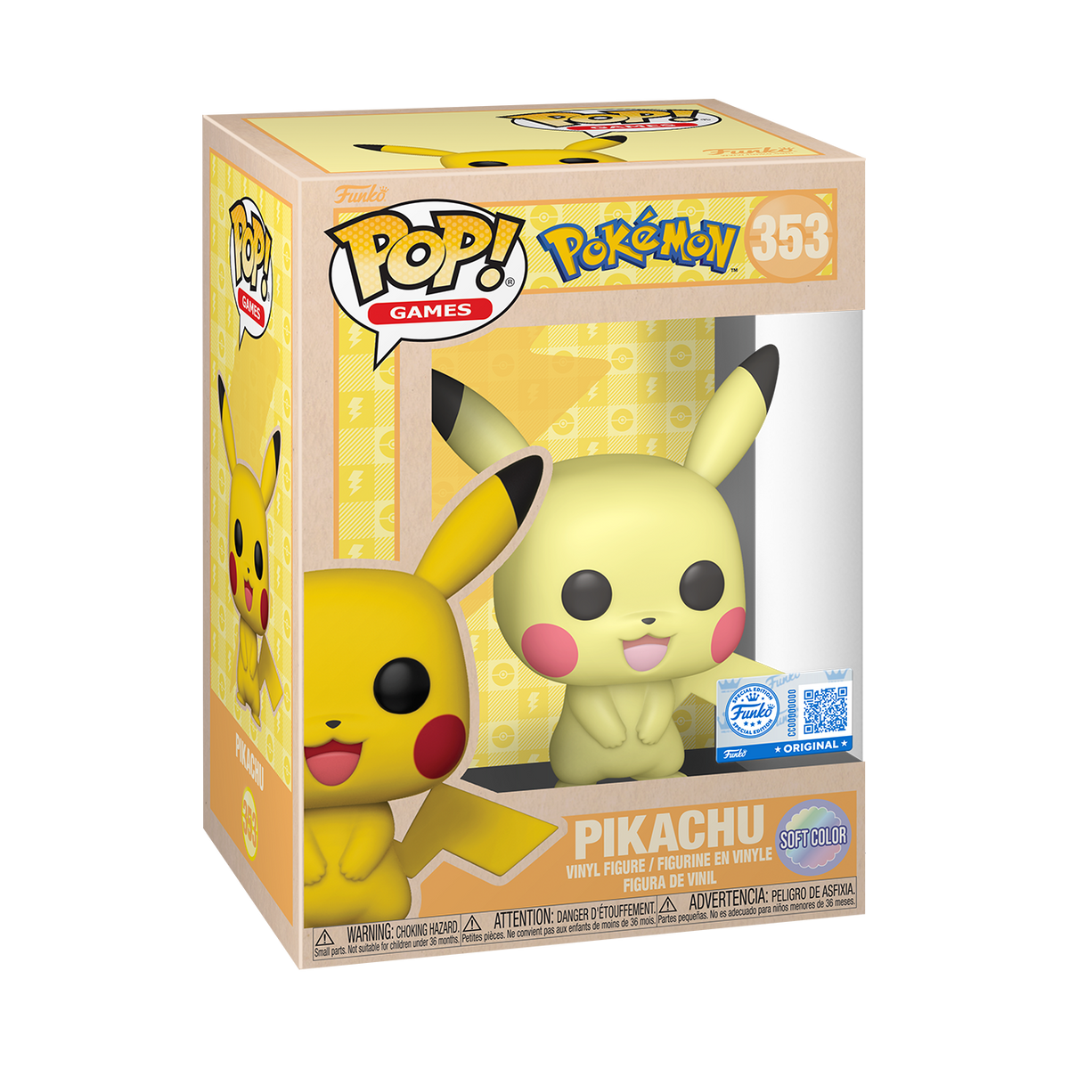 Funko Pop! Pikachu (Soft Color) Pokémon - boîte