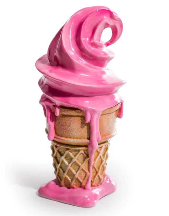 Grande décoration en forme de crème glacée