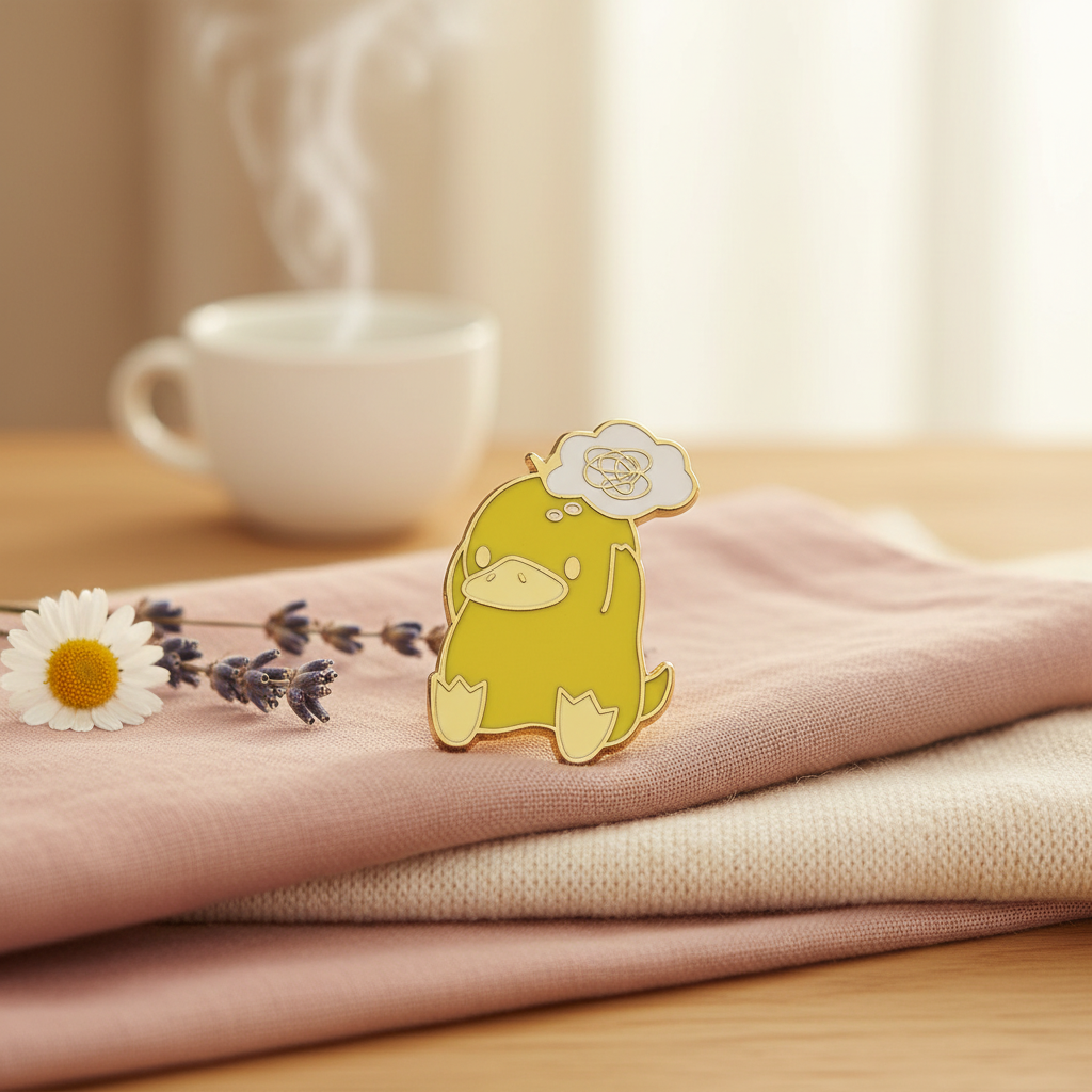 Confused Yellow Duck Pin