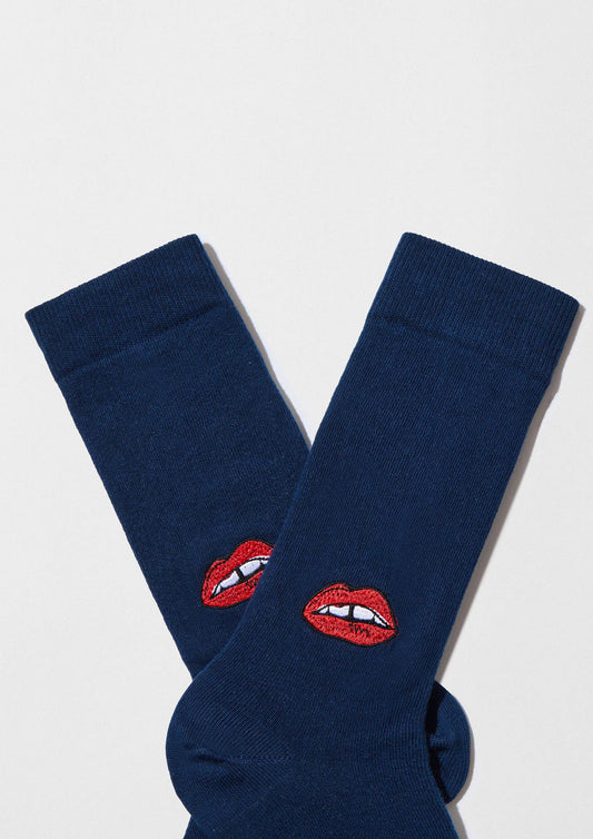 BeLips Broderie - Chaussettes en coton biologique 100%