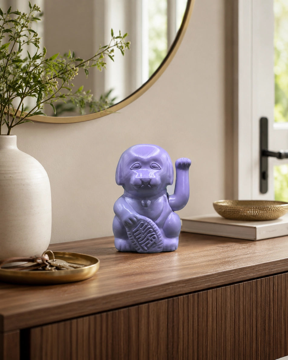 Chien Chanceux Violet