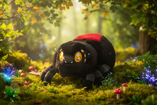 Mini Squishable Black Widow Plush