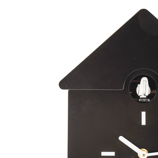 Clock - Cuckoo Wall Clock - Black - 24x27x9cm