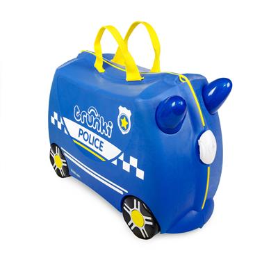 Trunki Ride-on: VOITURE DE POLICE Percy 46x30x21cm, emballage polyglotte, empilable, emballé à l'unité dans une boite VPC, 3+