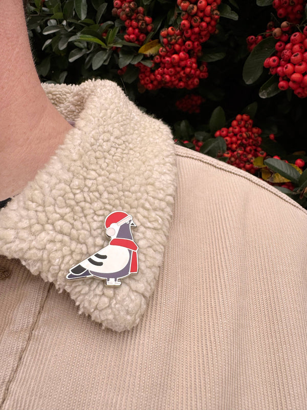 Pin’s Pigeon de Noël