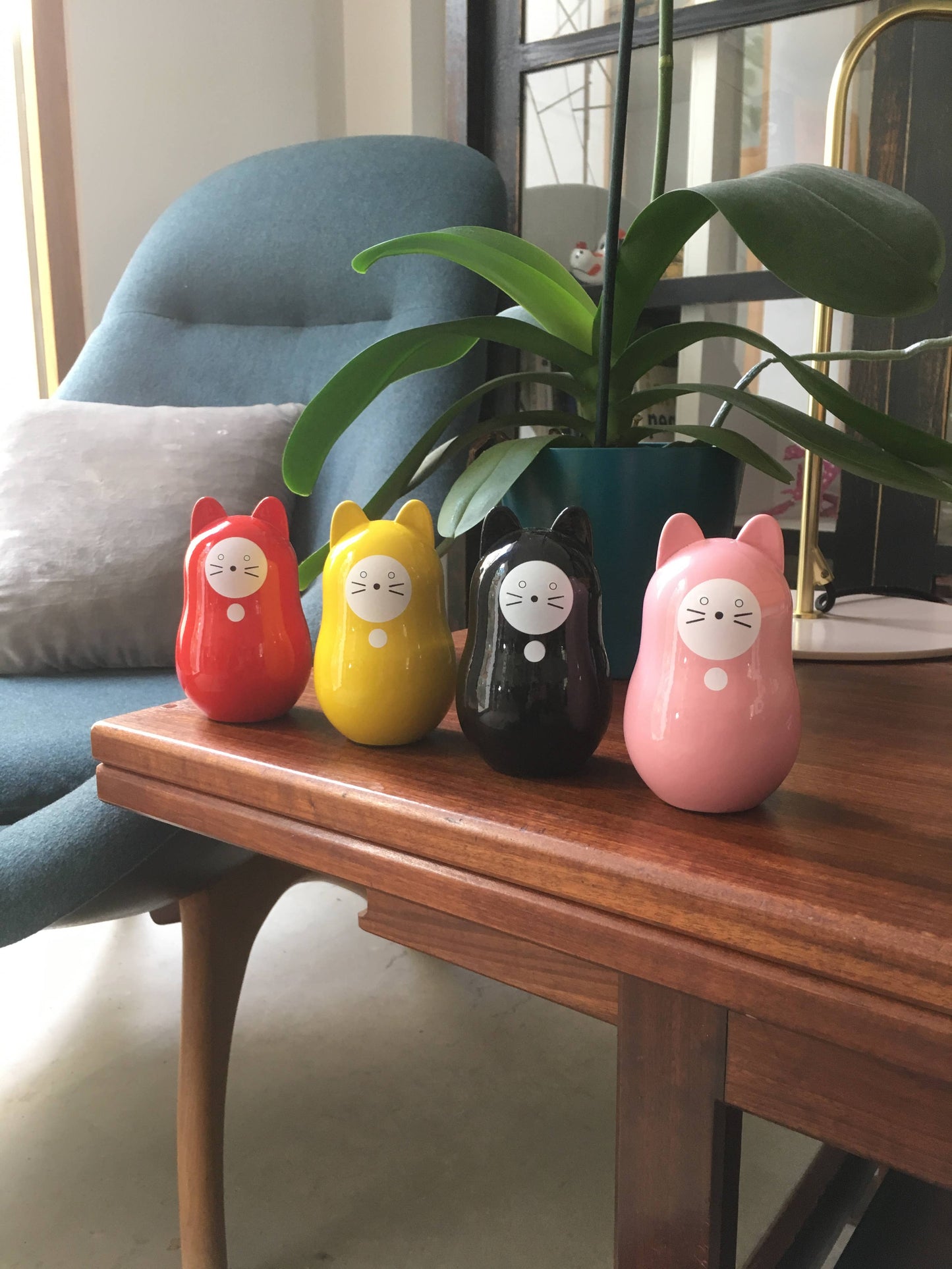 Chat Daruma Rouge “Chance”