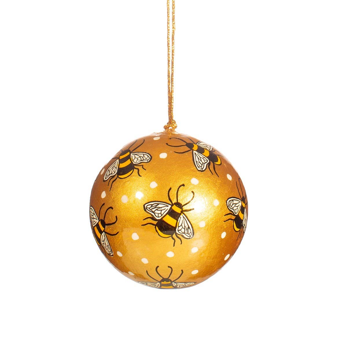 Adorno navideño de abeja