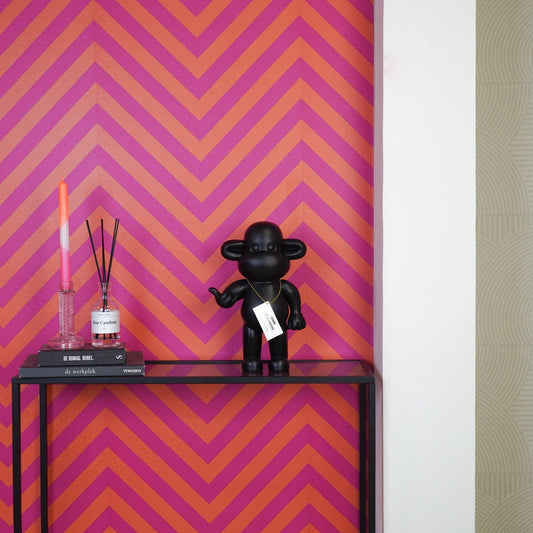 Ornement - Figurine Singe Hang Loose 'La Légende' - Polyrésine - Noir - 20,5x13,5x35cm