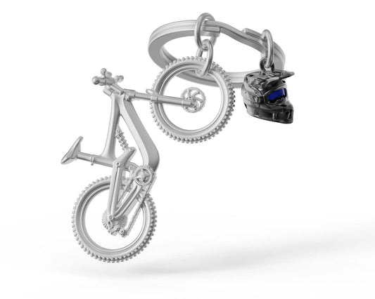 porte cles vtt de descente metalmorphose