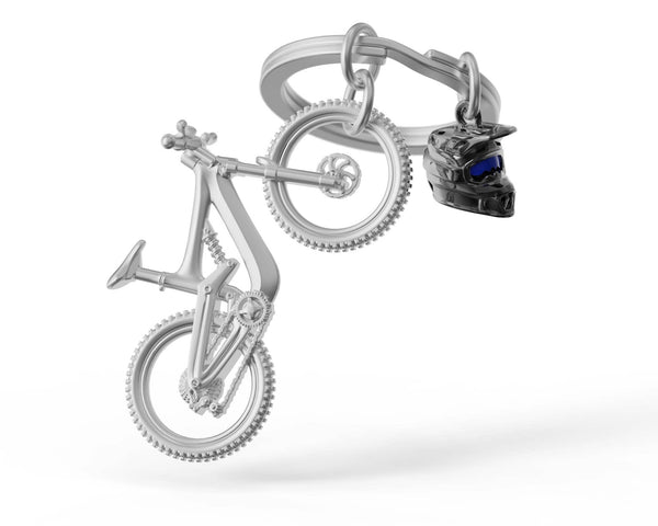 porte cles vtt de descente metalmorphose