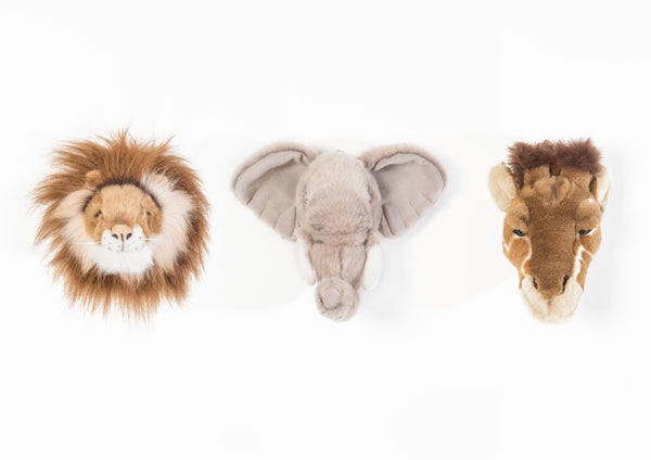 Mini têtes décoratives : Coffret Safari - Wild & Soft