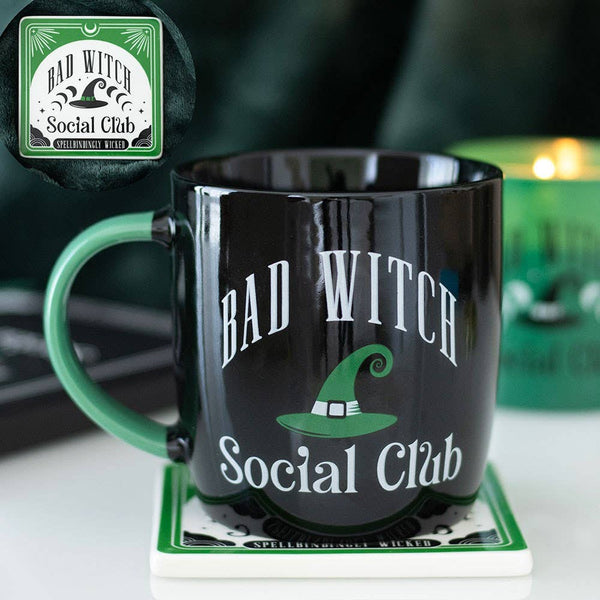 Ensemble Mug et Sous-Verre Bad Witch Social Club
