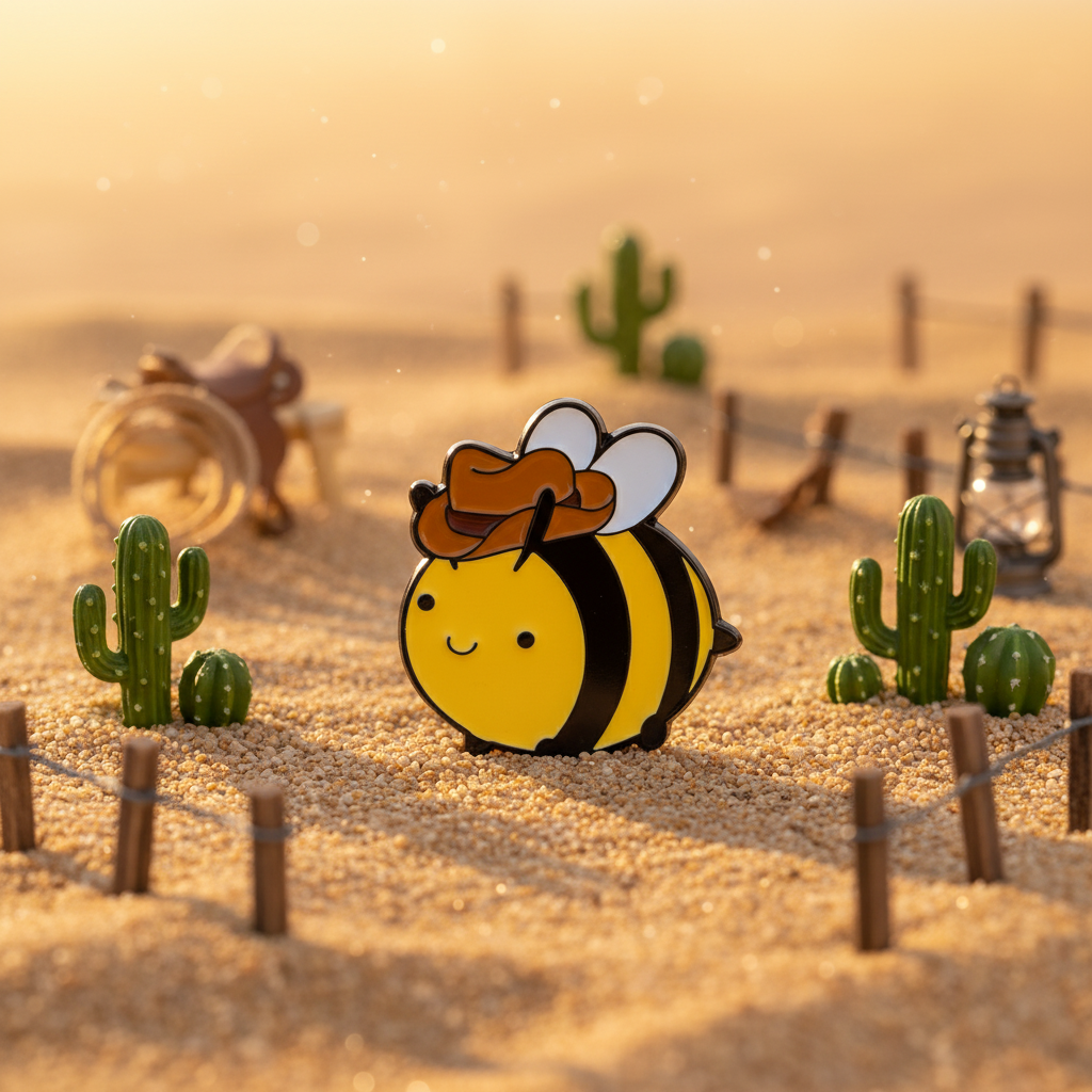 Pin de abeja vaquera