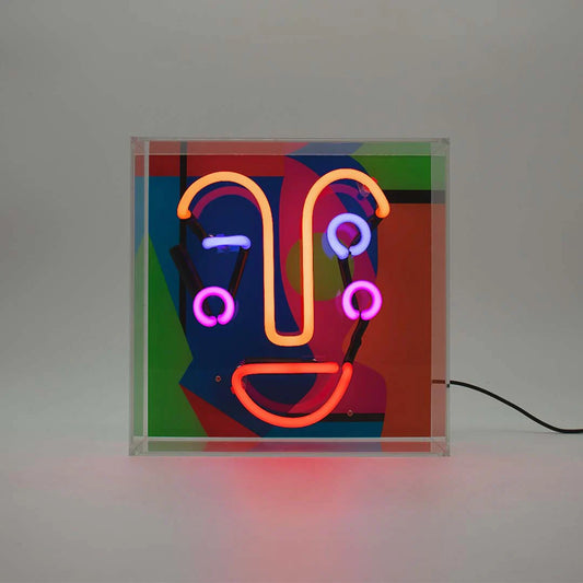 neon memphis face locomocean