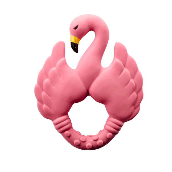 Anneau de Dentition Flamant Rose