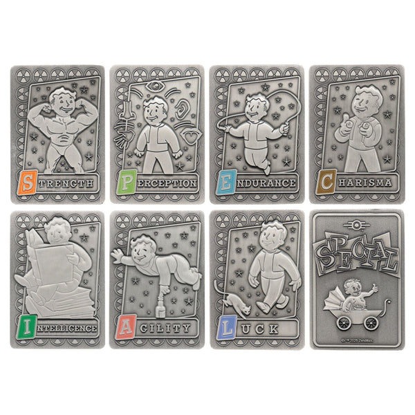Objet collector Fallout - S.P.E.C.I.A.L. Perk Card Ingot Collector’s Album