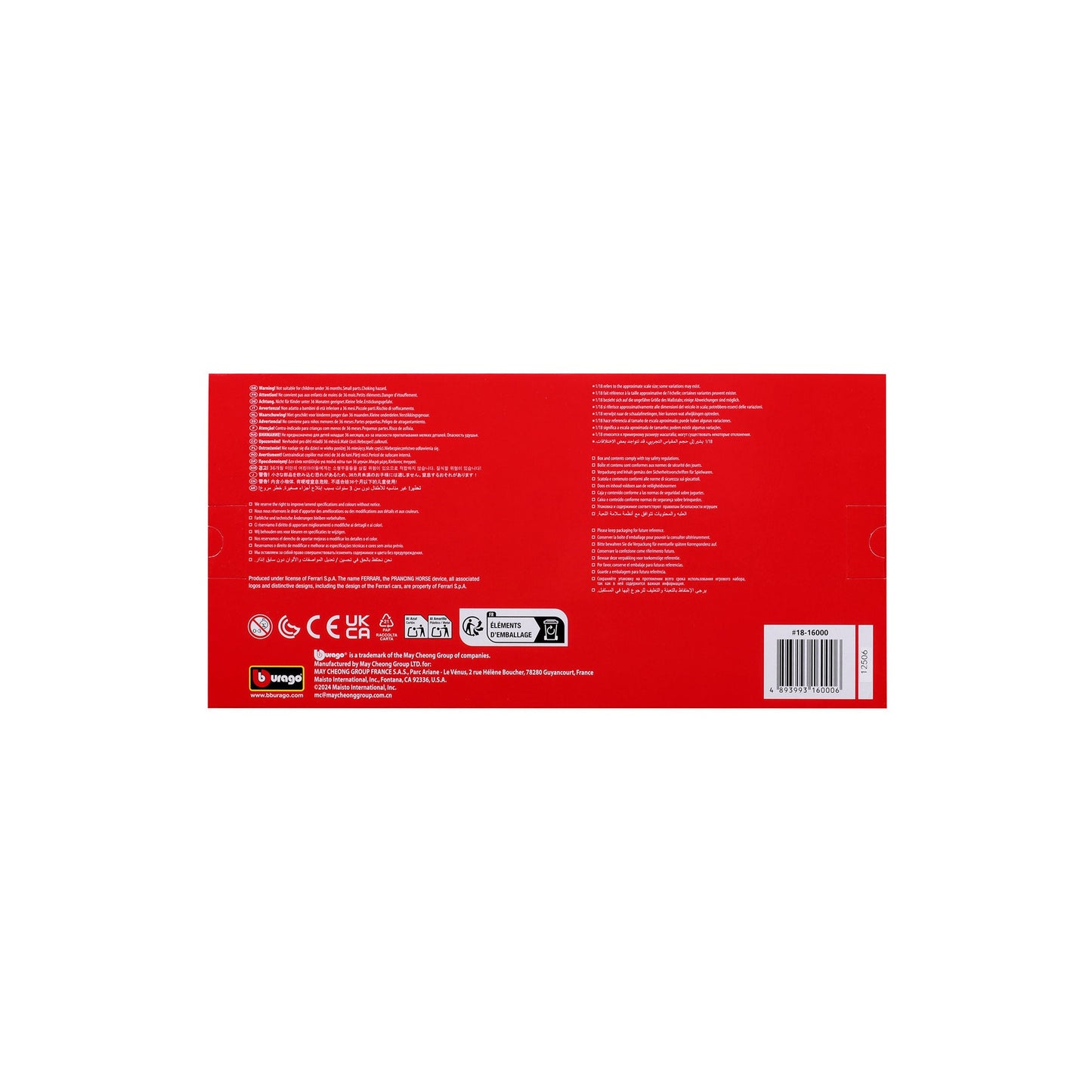 1:18 FERRARI RACE & PLAY SF90 STRADALE ASSETTO FIORANA