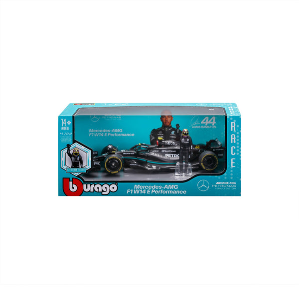 1:24 F1 MB W14 2023 AVEC PILOTE FIGURE HAMILTON