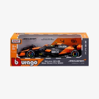 1:24 F1 MCLAREN TOY TYRE CHANGING RACING CAR (2024) NORRIS PLAYSET