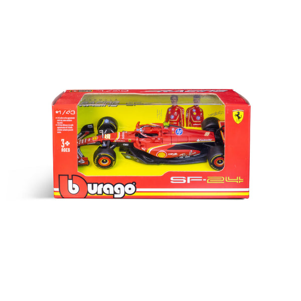 1:43 F1 2024 FERRARI SF-24 SAINZ DANS UN DISTRIBUTEUR DE 12 PIÈCES