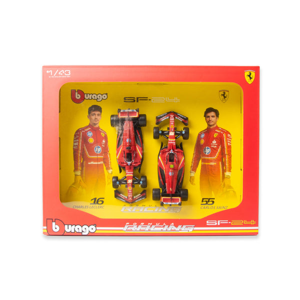 1:43 F1 2024 FERRARI SF-24 PACK DEUX LECLERC ET SAINZ