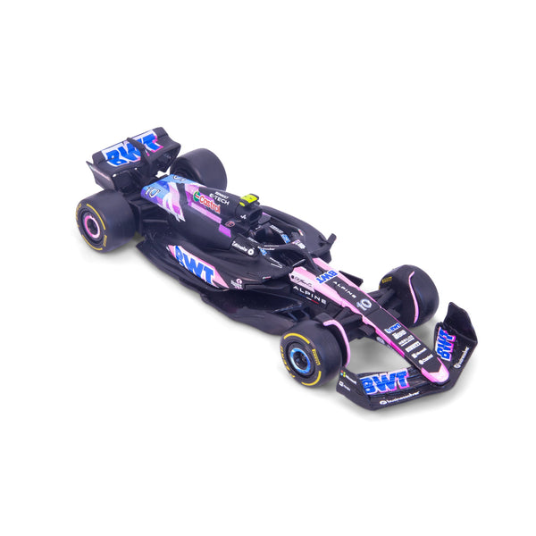 1:43 F1 BWT ALPINE F1 TEAM A524 2024 GASLY DANS UN DISTRIBUTEUR DE 12 PIÈCES