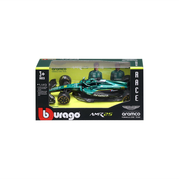 1:43 F1 ASTON MARTIN AMR25 2025 STROLL IN 12PC DISPENSER