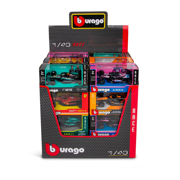 ASSORTIMENT DE VOITURES F1 1:43 2024 (24 PIÈCES EN CDU)