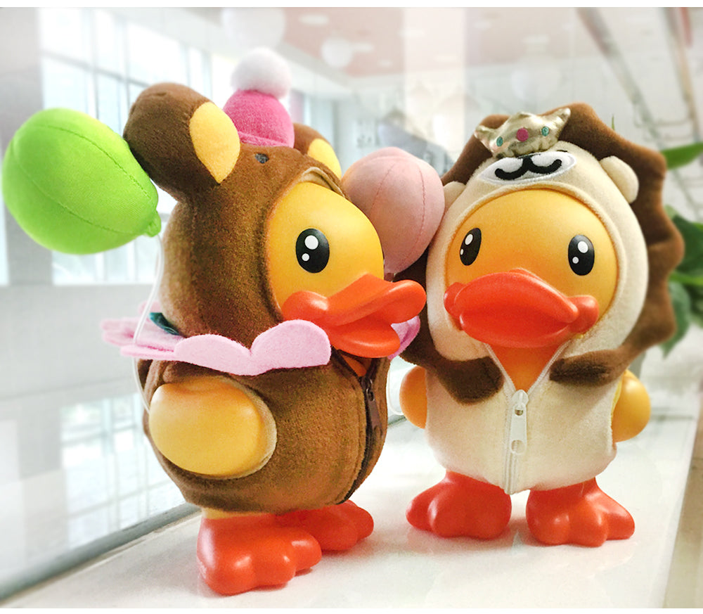 Payaso de oso de madera de pato