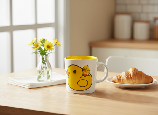 Taza de pato amarillo