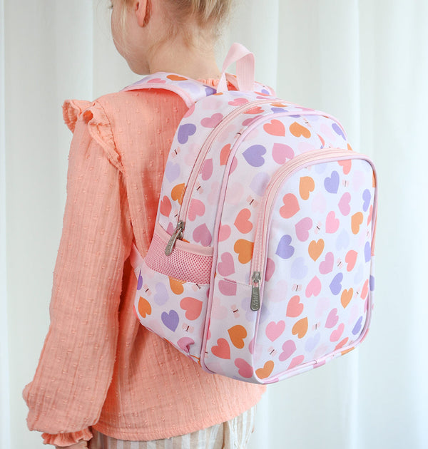 Sac à dos enfant - Cœurs – vue 2 – A Little Lovely Company