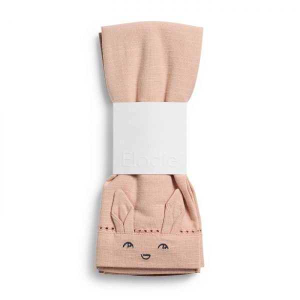 Set di 2 tovaglioli rosa sbiadito/rosa cipria