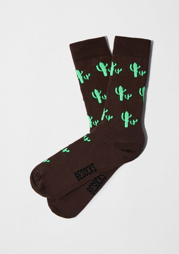 Chaussettes BeCactus Brown – Besocks
