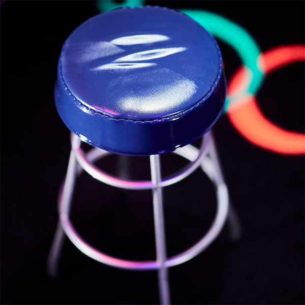 Quarter Arcade Bar Stool Bleu
