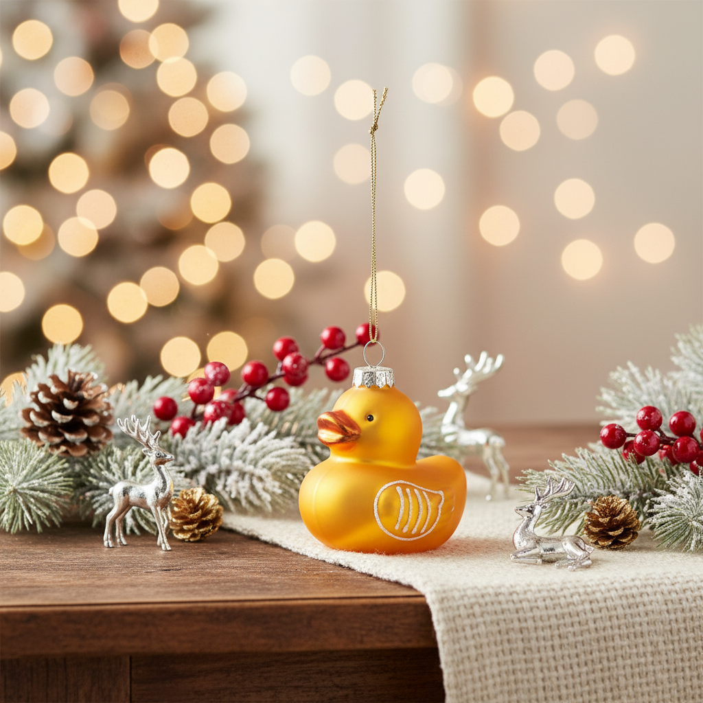 Duck Christmas bauble