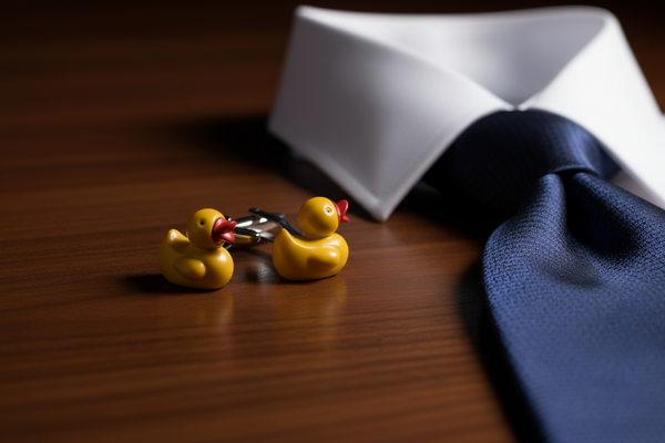 Boutons de Manchette Canard de Bain