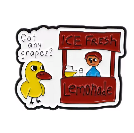 pins canard jaune got any grapes