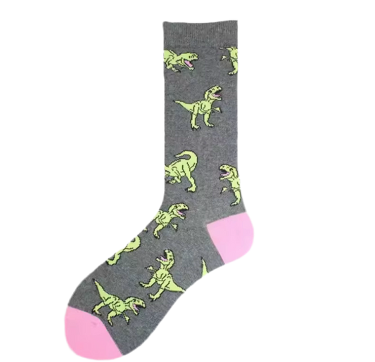 Calcetines de dinosaurio para hombre