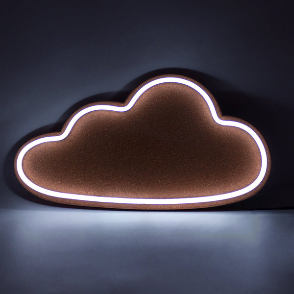 Tableau en liège avec LED - Cloud (nuage)